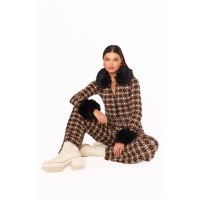 Zermatt Sweater Pant ~ Neutral Geo Jacquard