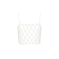 Pearl Crop Cami Pearl/Gold