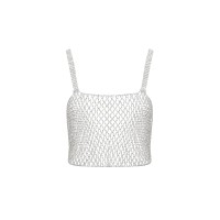 Elsa Diamond Lattice Cami Silver/Clear