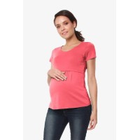 Aggie Empire Nursing Top Dark Coral