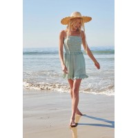 Perfect Day Ruffled Smocked Cami Romper