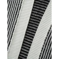 Striped Textured Kimono Collar Dolman Sleeve Cardigan