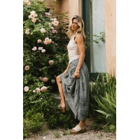 Grace Floral Tulle Skirt in Teal