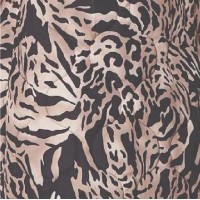 Printed Zip Front High Low Coat
