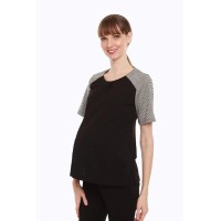 Cosima Nursing Top Black