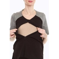Cosima Nursing Top Black