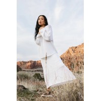 Charlotte Knit Skirt in White