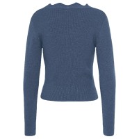 Scallop Edge Sweater - Navy