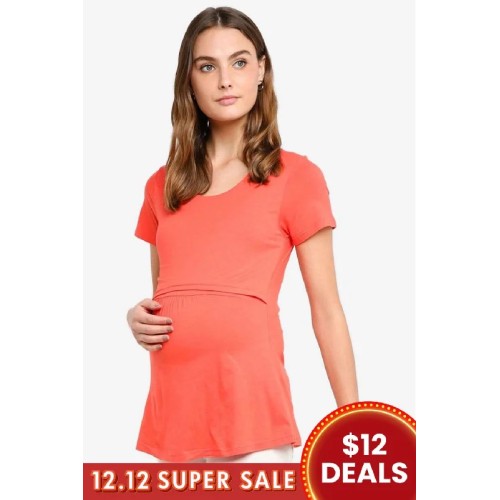 Aggie Empire Top Coral