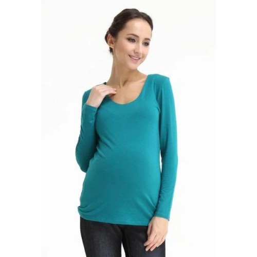 Longsleeves Vera V Neck Nurs Nursing Top Emerald
