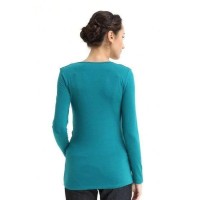 Longsleeves Vera V Neck Nurs Nursing Top Emerald