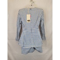 Sass & Bide Geometric New Rules Denim Mini Playsuit Size 10
