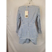 Sass & Bide Geometric New Rules Denim Mini Playsuit Size 10