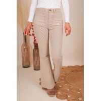 Totally Far Out Flares-Khaki