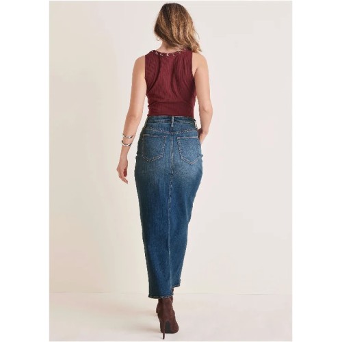 Lace-Up Square Neck Tank - Wine
