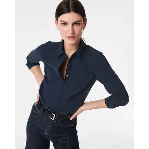 SPANX® Poplin No-Gape Tailored Shirt