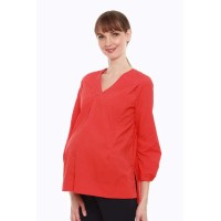 Cristina Nursing Top Tangerine