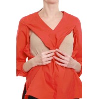 Cristina Nursing Top Tangerine