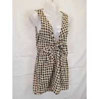 Zimmermann Checkered Front Tie Playsuit Size 12