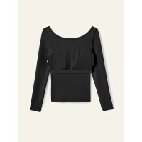 Scoop Neck Open Back Brami Top
