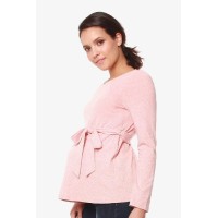 Long Sleeves Brinley Pink Nursing Top