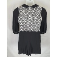 Review Embroidered Vest Work Midi Playsuit Size 12