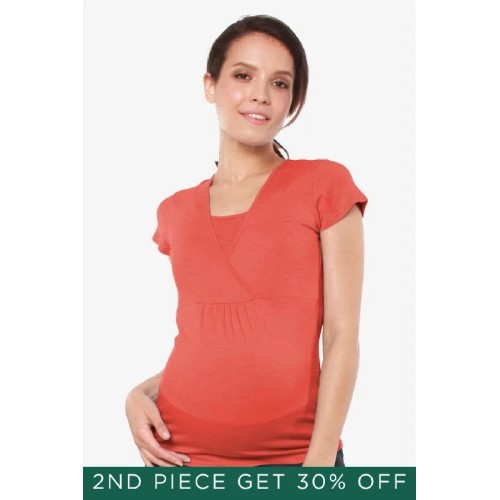 Adeline Nursing Nursing Top Dark Coral