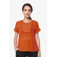 Eila Nursing Top Tangerine