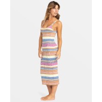 Playa Del Amor Sweater Dress - Camel Swithbackstripe Sweaters