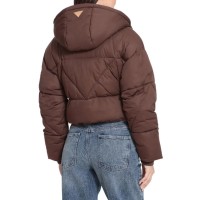 Womens Quilted Cropped Puffer Jacket