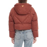 Womens Quilted Cropped Puffer Jacket