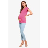Beryl V-Neck Nursing Top Plum