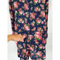 South of The Border Floral Long Sleeve Playsuit Size XS|||<br>