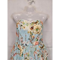 Blue Juice Bustier Floral Playsuit Size 10