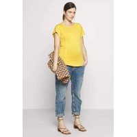 Dervla Bamboo Cotton Short Sleeve Nursing Top Marigold