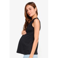 Alexandra Empire Nursing Top Black