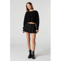 Ribbed Knit Skimmer Sweater