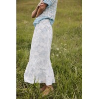 Bastien Floral Skirt in Blue