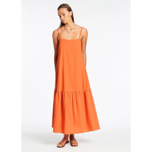 Jetset Tiered Dress - Orange