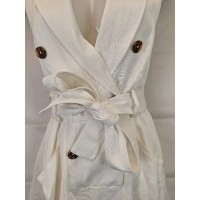 Reiss Cocktail Linen Backless Playsuit Size 10