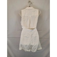 Reiss Cocktail Linen Backless Playsuit Size 10