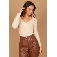 Layah Knit Sweater - Beige