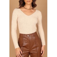 Layah Knit Sweater - Beige