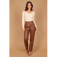 Layah Knit Sweater - Beige