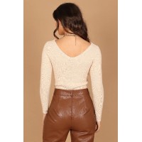 Layah Knit Sweater - Beige