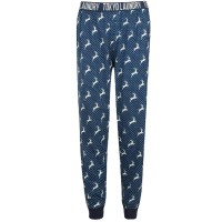 Claire Reindeer Spot Print Cotton Lounge Pants in Dark Denim - Tokyo Laundry