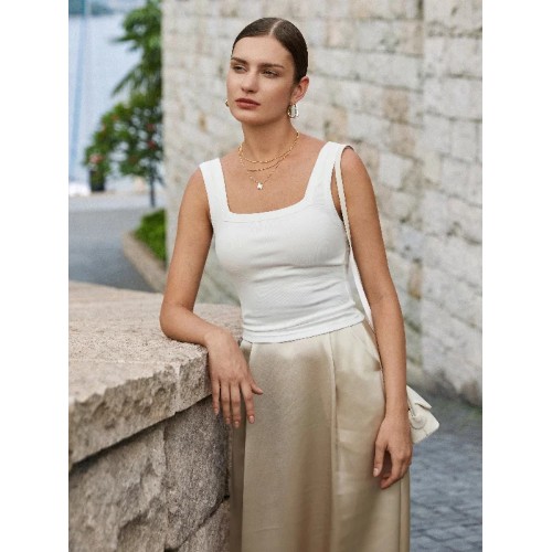Square Open-Back Brami Tank Top