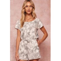 Shooting Stars Tie-Dye Drawstring Romper