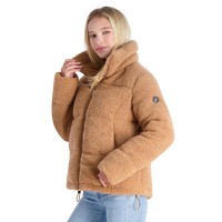 Jessica Simpson Womens Sherpa Quilted Puffer Jacket