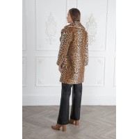 Signature Loretta Recycled Vegan Faux Fur Coat | Leopard
